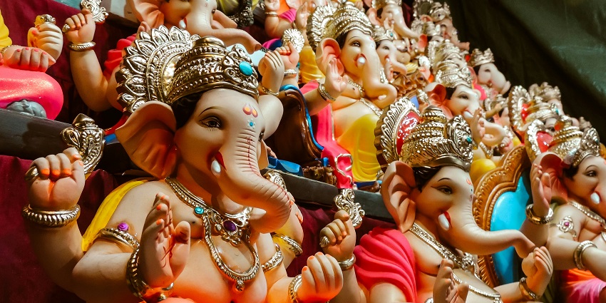 Offer prayers at Ganesh Temple, one of the places to visit in Bharatpur, Rajasthan.
