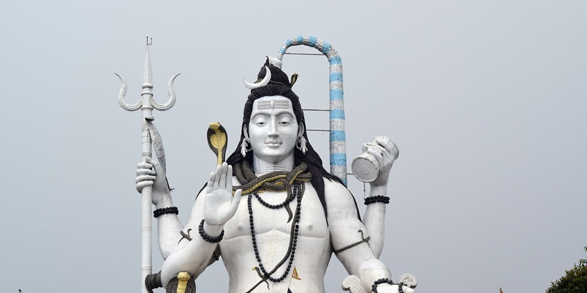 A statue of Lord Shiva in Garadia Mahadev Temple near Mukundra Hills National Park, reflecting the region's spiritual heritage.