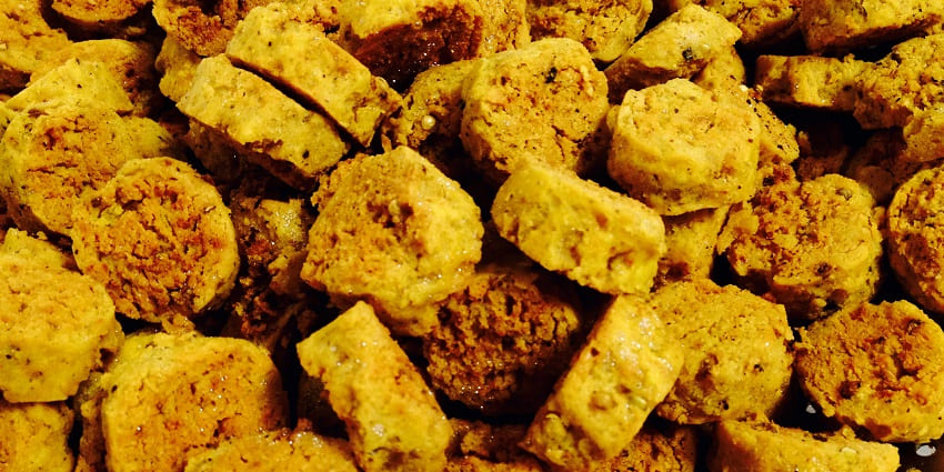 Gatte Ki Sabzi is a famous food in Ajmer served with Rajasthani gram flour dumplings.