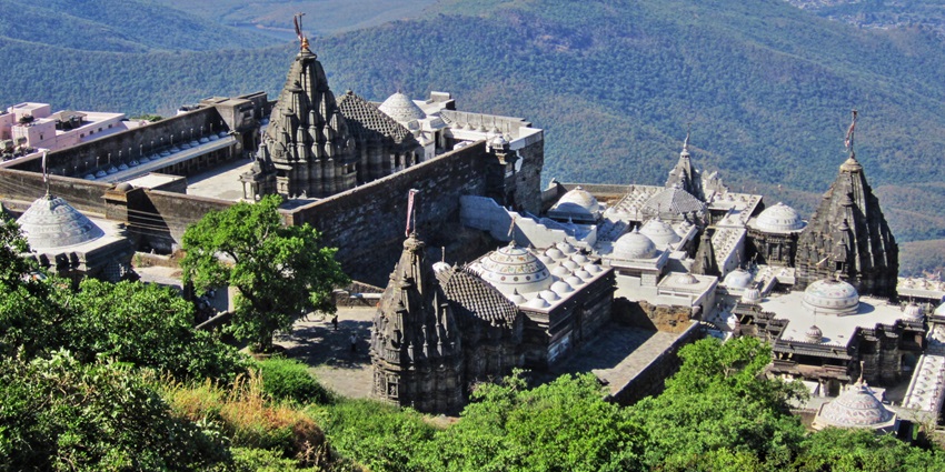 Girnar Jain Temples, a sacred site often visited along with Mahudi temples in Gujarat.