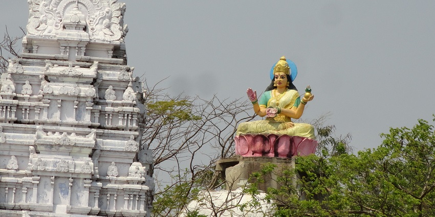 Gnyana Saraswati temple, among temples in Vizianagaram, features intricate sculptures of different aspects of Saraswati and other deities.