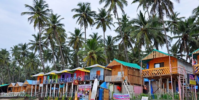 Goa is a land of stunning beaches where you can relax on the shacks or partake in water activities