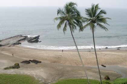 Scenic image of a beach one of the best places to visit in Goa in June