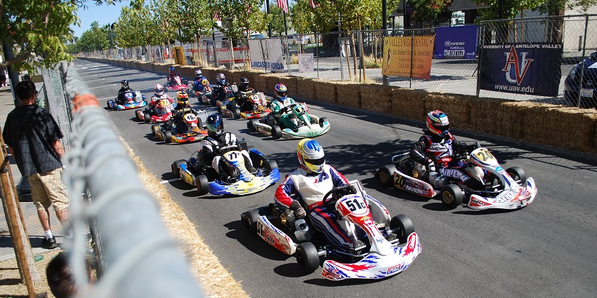 Snapshot of the group of the people participating in the Goa Kart Racing in the adventure park