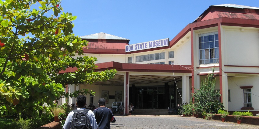The outer view of the Goa State Museum, perfect for exploring history and culture.