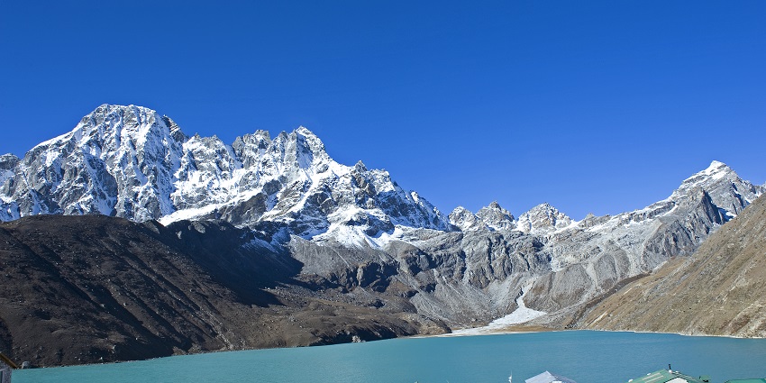 Significant view of Gokyo Lake from one of the popular Himalaya Base Camp Treks.