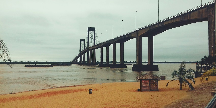 Explore the unique architecture of the Golden Bridge located in Bharuch, Gujarat.