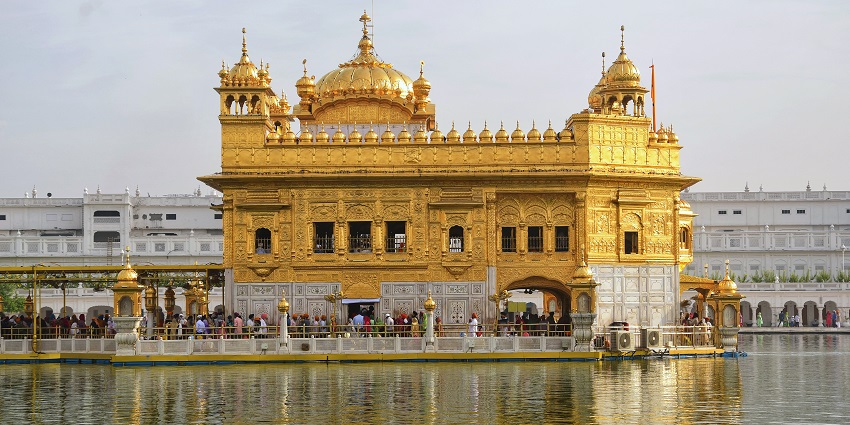 Golden Temple, one of the prominent Sikh temples and popular places to visit in Punjab.