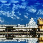 Panoramic view of the Shri Hari Mandir Sahib which is also known as the Golden Temple