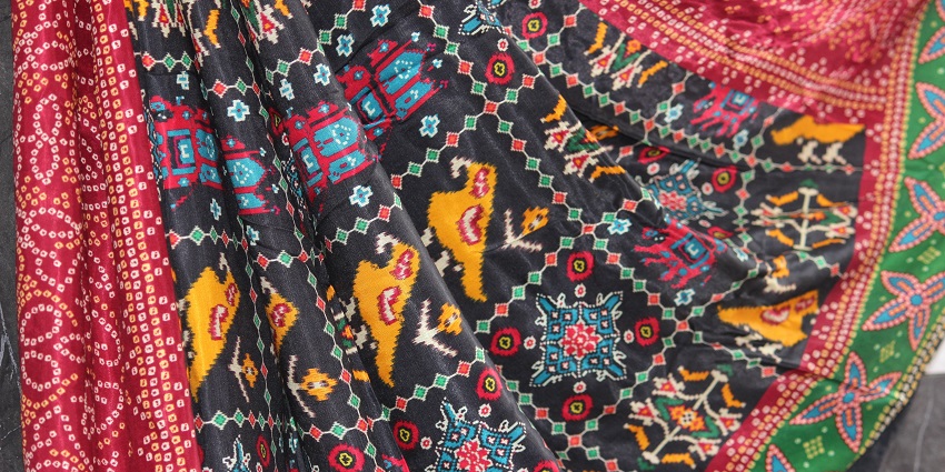 Gujarati Saree Stores at Gandhi Road has a wide range of quality sarees and lehengas.