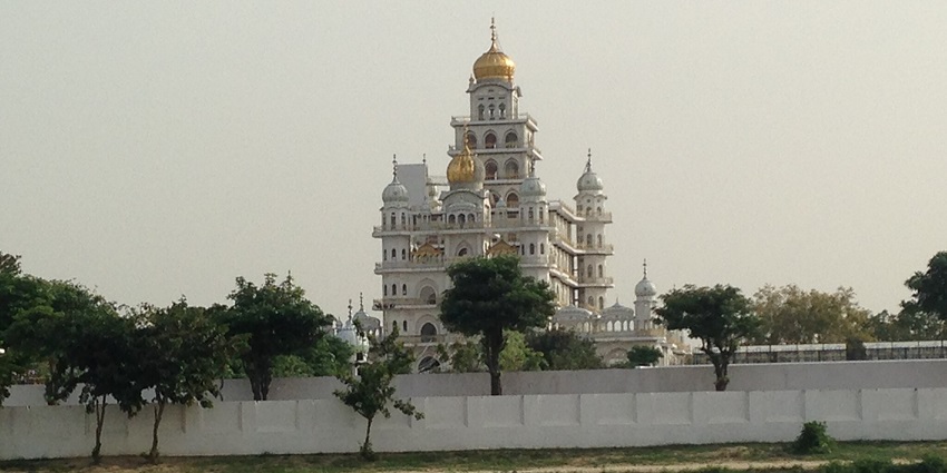 View of holy Gurudwara Nanaksar Sahib in Punjab.