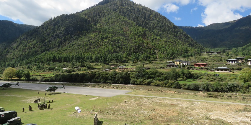 The view of Haa Valley during LGFC surrounded by mesmerising mountains