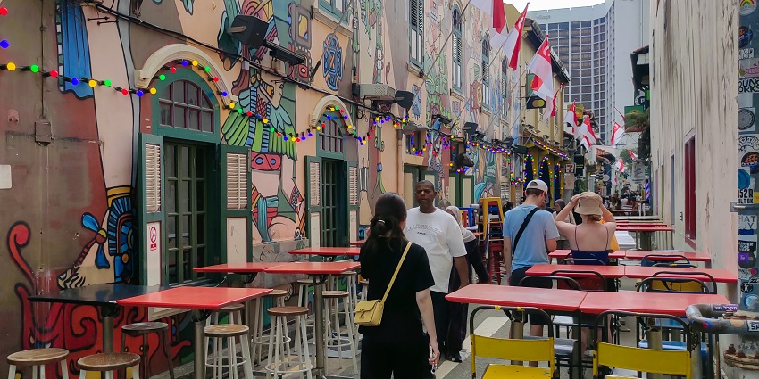 Haji Lane is one of the most idyllic places for shopping in singapore while on Tour