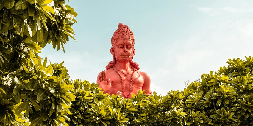 The iconic Lord Hanuman statue attracts many devotees and visitors