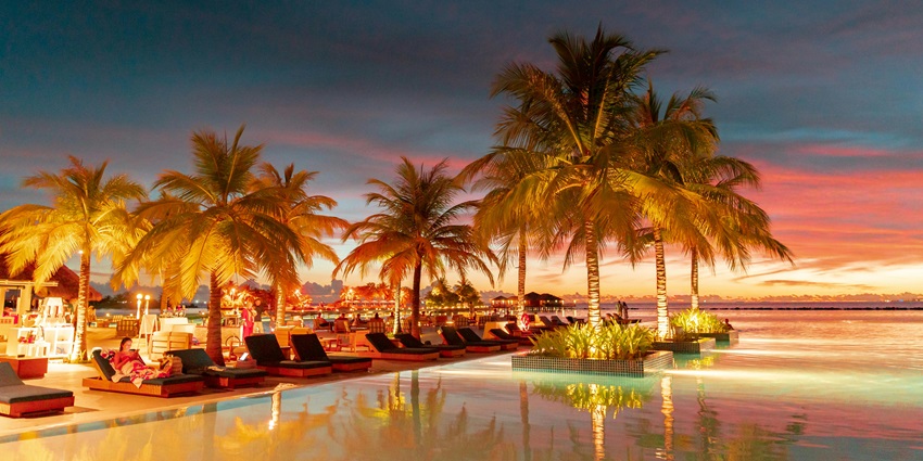 Hard Rock Hotel Maldives is a music-inspired luxury resort with nightlife, bars, and live shows.