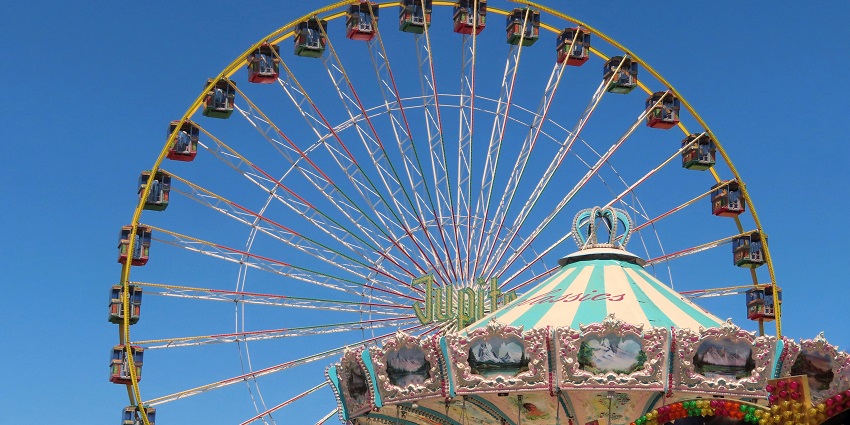 Indulge in some fun rides and recreational activities at the Wonderland Theme Park.