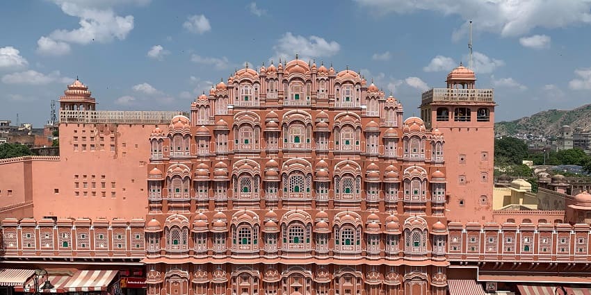 Hawa Mahal, the Palace of Winds, a famous tourist attraction in Jaipur, Rajasthan.