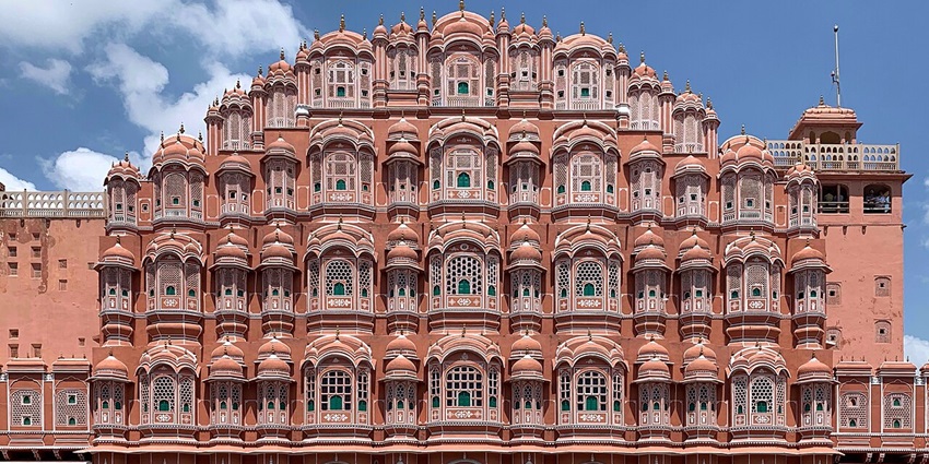 One of the places to visit near Khatu Shyam is the iconic Hawa Mahal in Jaipur, a masterpiece of Rajput architecture.