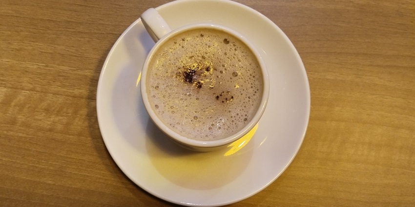 This cold hazelnut coffee is a respite from the scorching heat in Delhi.