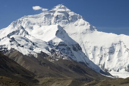 The majestic north face covered in snow of one of the hill stations near Gurugram.