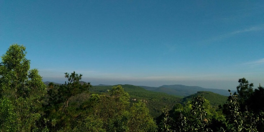 Scenic view of the holy Tirumala hills, Andhra Pradesh which is home to lord vishu temple