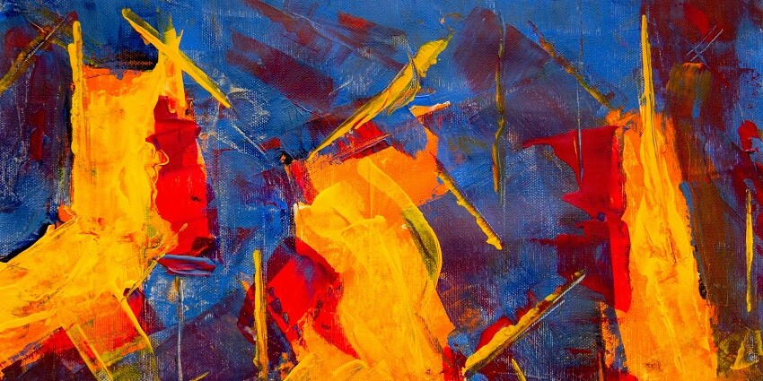 Vibrant painting in one of the art museums in Penang, reflecting local street art culture.