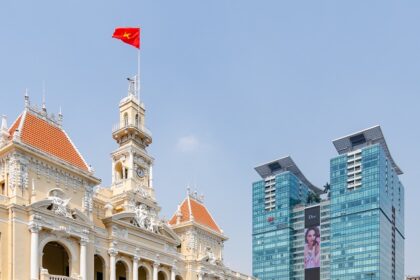 The Town Hall, a historic landmark and one of the top places to visit in Ho Chi Minh City.