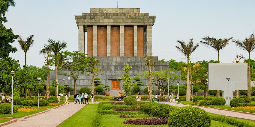 Visiting the renowned Ho Chi Minh Mausoleum is one of the top things to do in Hanoi.