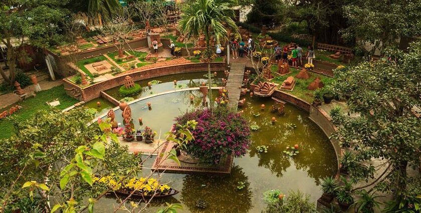 An areal snapshot of a garden, one of the nice places to visit in Hoi An for your trip.