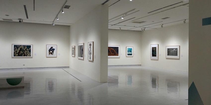 An inside view of the tourist hotspot featuring famous paintings by renowned artists.