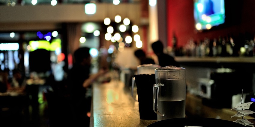 An image of a restaurant bar ambience, typical of Thimphu nightlife scenes for couples.