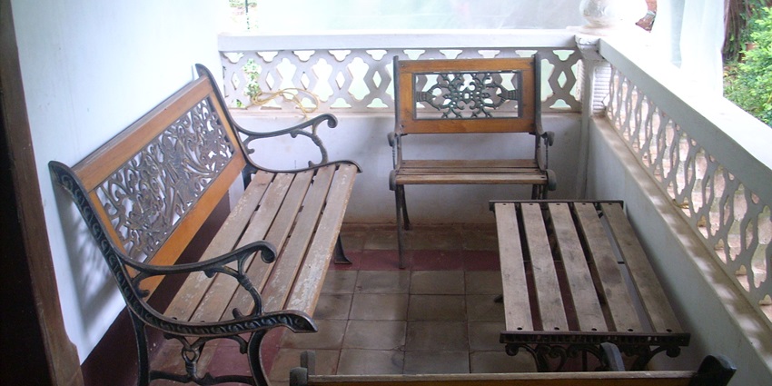 A breathtaking interior view of the houses of Goa Museum for travellers to explore.