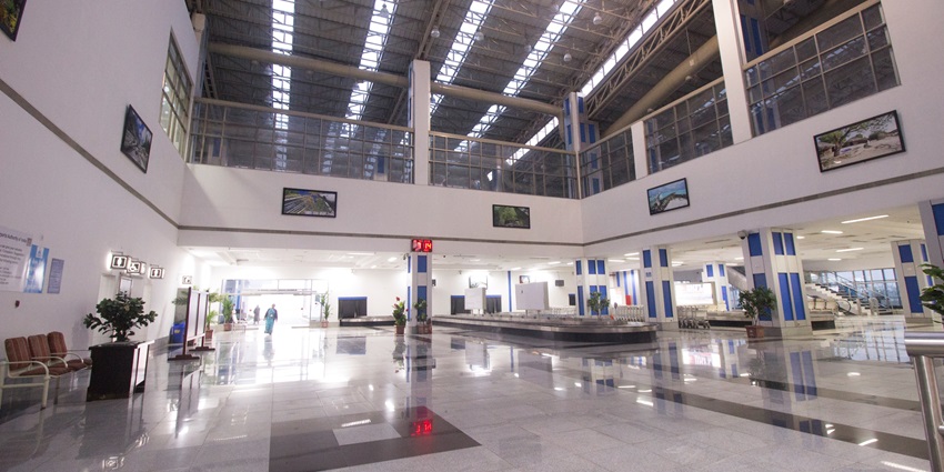 Inside the Surat airport, The nearest airport to Aquamagica Water Park