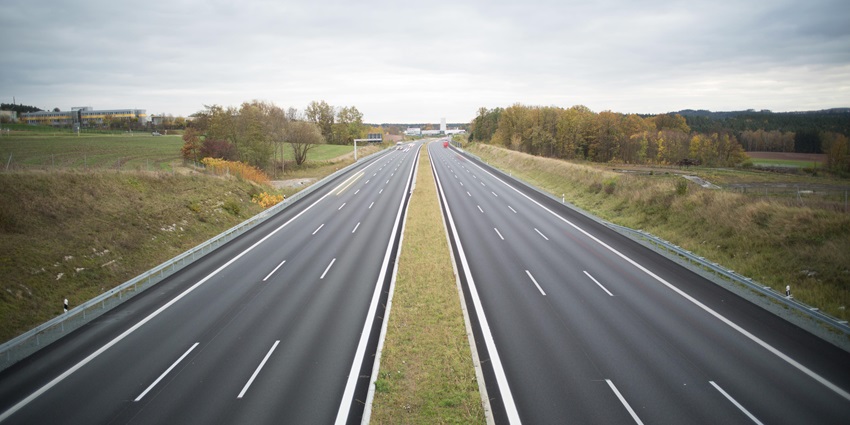 Scanic image of the beautiful landscape through which road is passing through under a sunny sky