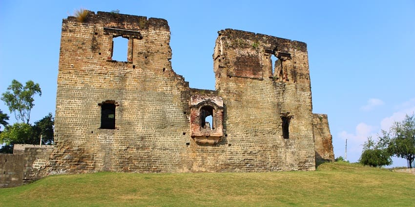 Architectural magnificence is a sprawling fortress spanning across a flat plateau