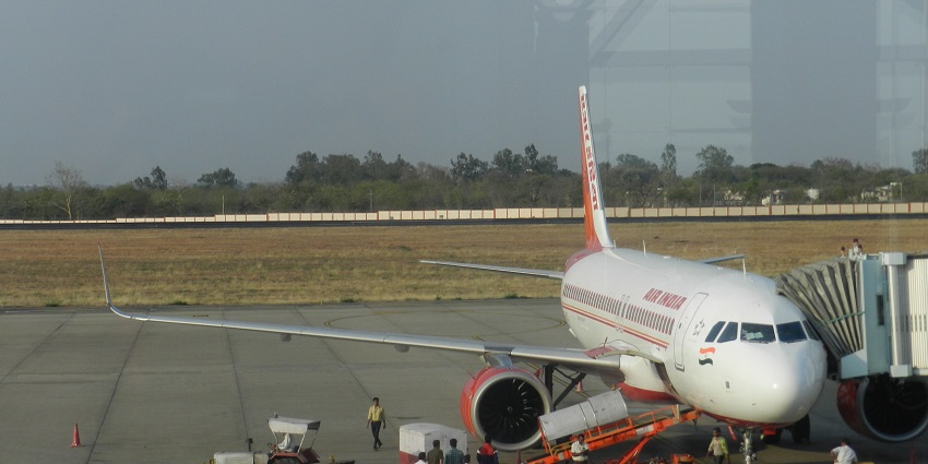 Bhopal Airport bridge , the nearest airport to the temple