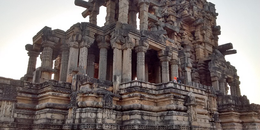 Steeped in history and detailed architecture of the walls of Kakanmath Temple.