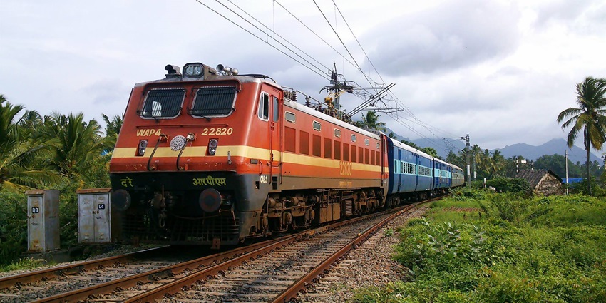 A scenic view of a pathway for a train leading to Brahmapur, the nearest city to Jirang Monastery