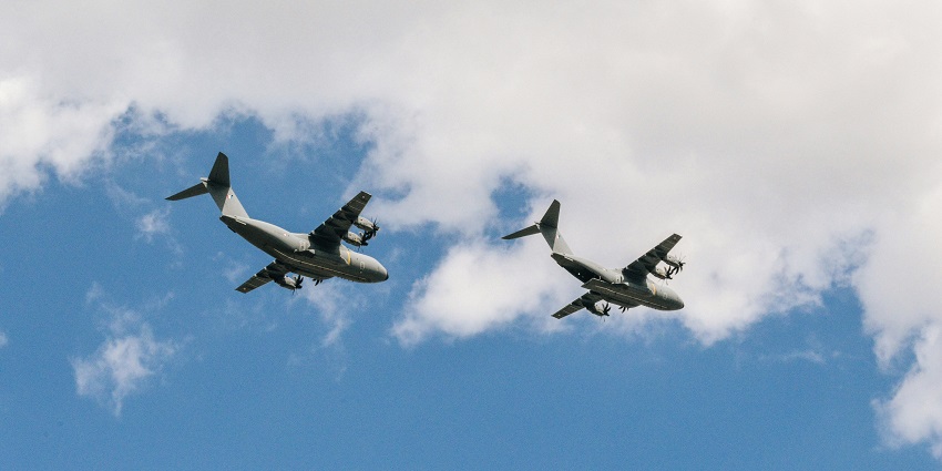 A view of aeroplanes, one of the most hassle-free ways to reach the region of Rajasthan.