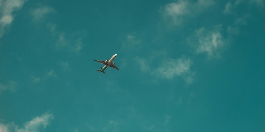 A view of an aeroplane, one of the most seamless ways to reach the region of Rajasthan.