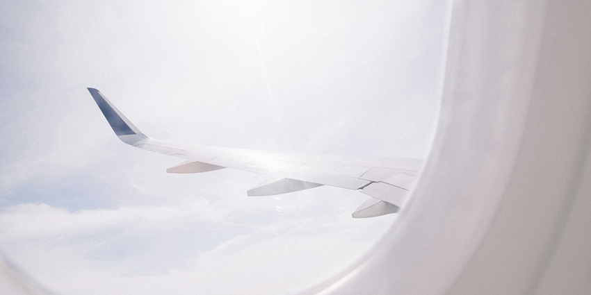 A view of an aeroplane, one of the most convenient and budgeted ways to reach Rajasthan.