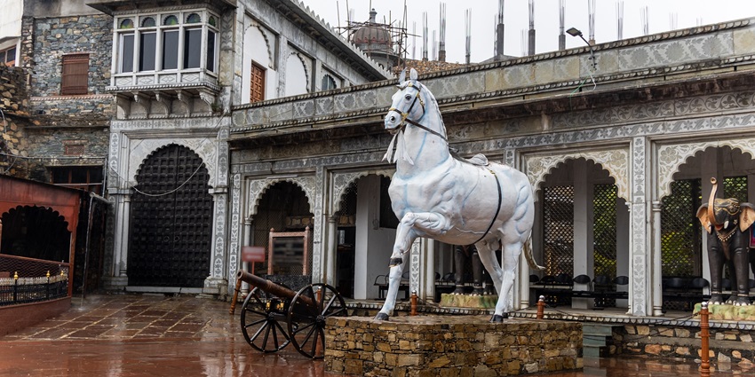 An artefact depicting the rich royal heritage of this museum in Haldighati, Rajasthan