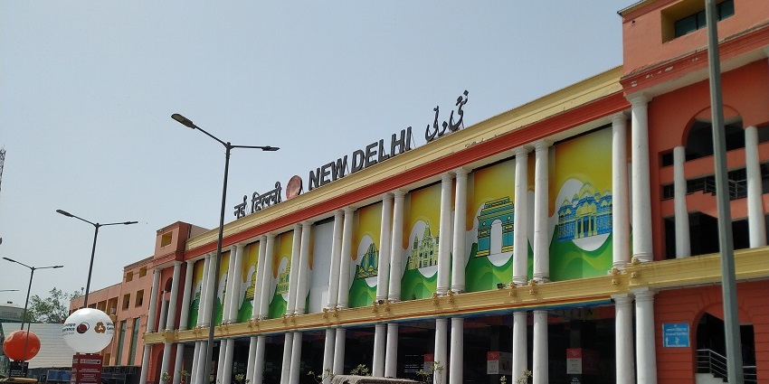 New Delhi Railway Station is the nearest railway station to the temple, about 10 km away.