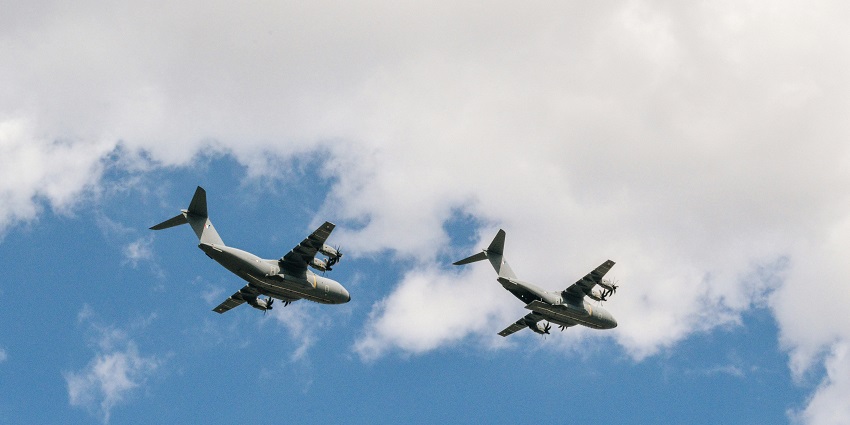 A glimpse of two aeroplanes, one of the most convenient ways to reach Chhattisgarh.