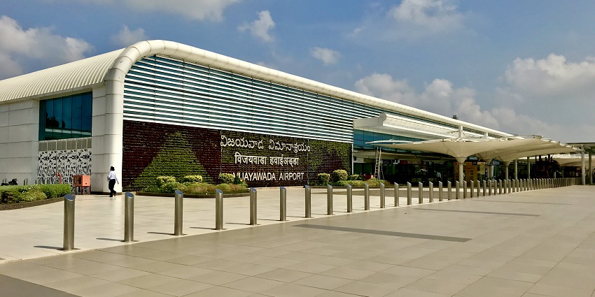 An image of Vijaywada International Airport, a way to reach the state of Andhra Pradesh.