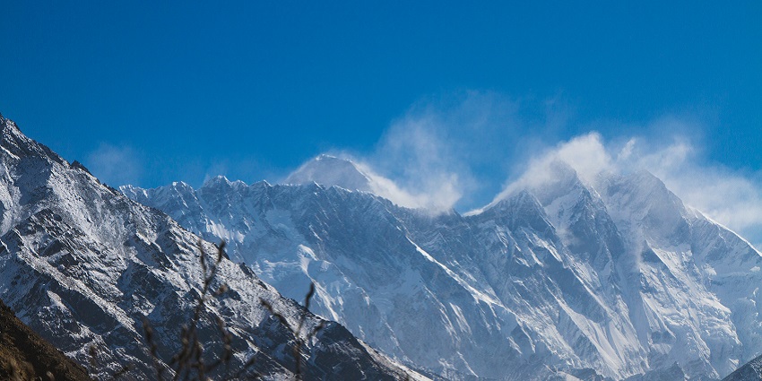 View of the serene yet majestic beauty of this UNESCO World Heritage site, home to Mount Everest
