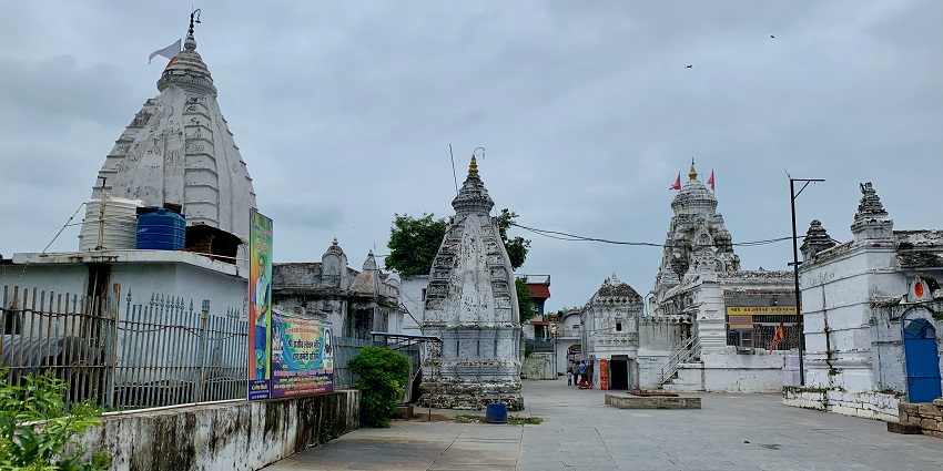 Scenic image of the temples in the Chhattisgarh amidst the scenic landscapes and Forest