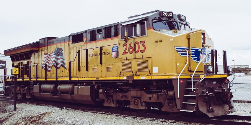 A view of a train, one of the convenient and budgeted ways to reach Andhra Pradesh.