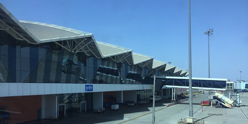 An image showing preview of Indore Airport, a gateway to the Central Museum Indore.