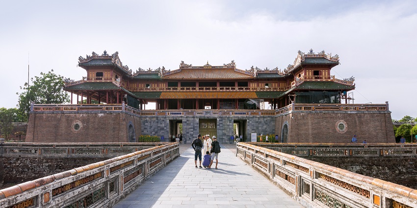 Meridian Gate, Hue, also known as the South Gate, is the main gate to the Imperial City